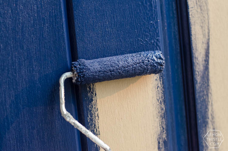 Front door update- painting and tape tips for an easy job