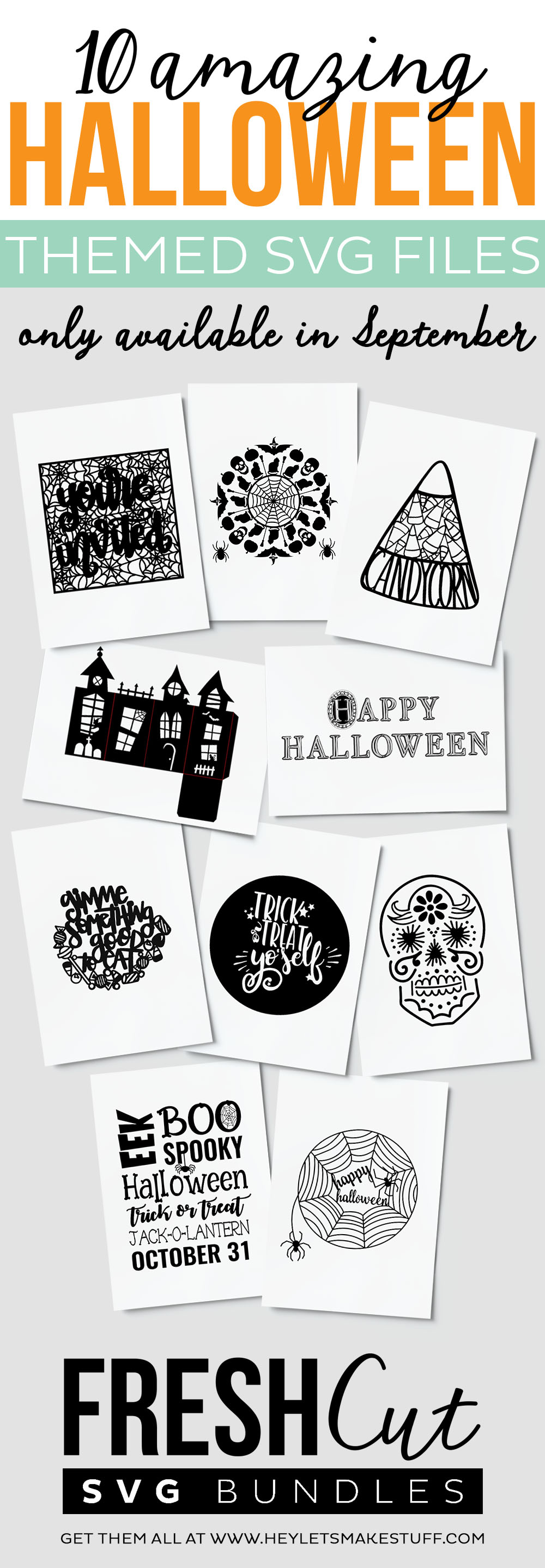 Halloween Fresh Cuts SVG Bundle- available only for September!