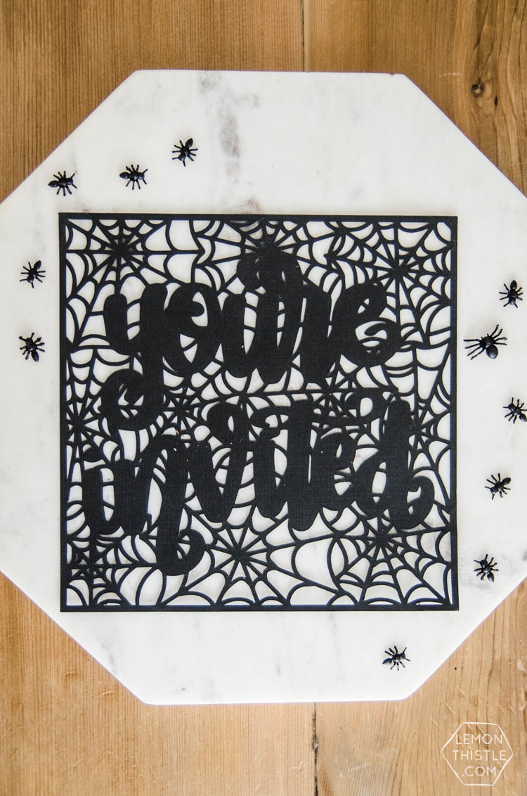 You're Invited! LOVE this handlettered invitation- part of 10 files in the Halloween Fresh Cuts SVG Bundle