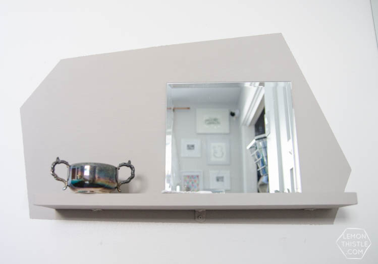 DIY Kids Floating Vanity- this is so perfect to teach kids to get themselves ready!
