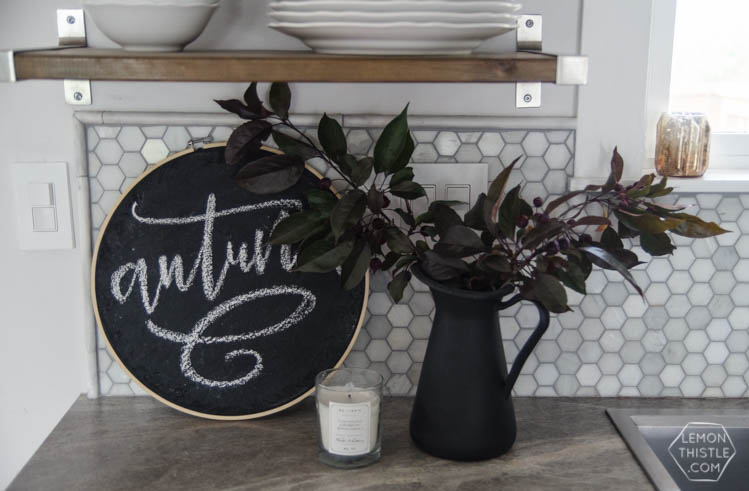Love this natural and metallics autumn home tour