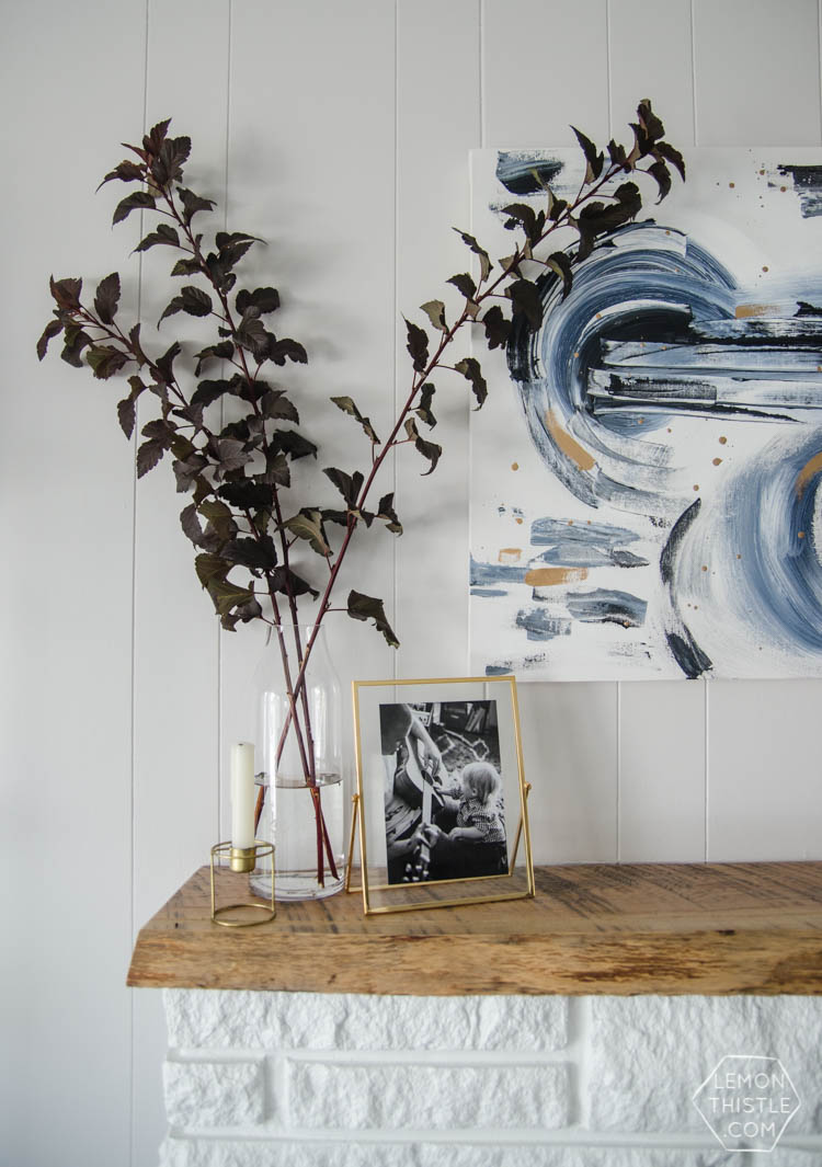 Love this natural and metallics autumn home tour