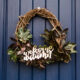 Organic and Foiled- Autumn Wreath with free printable hand lettering