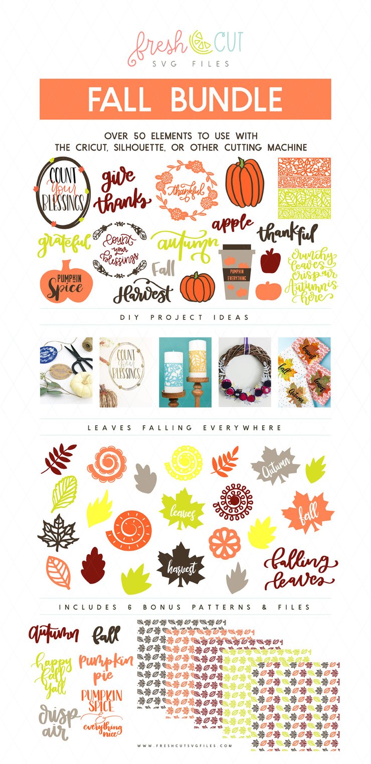 Fall Fresh Cut SVG Bundle