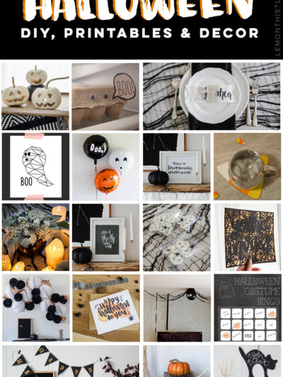 18 Rad halloween crafts, decor and printables