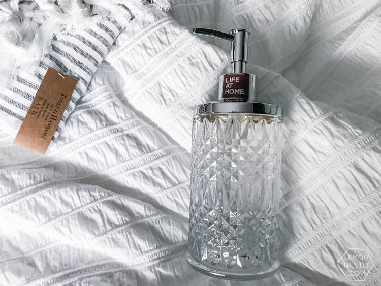 One Room Challenge- Decor Accessories to bring a classic bathroom to the modern side