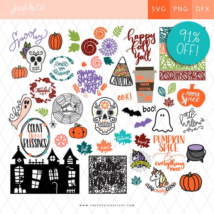 Fall and Halloween Mega Bundle for SVG Files