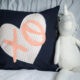 XO DIY Applique Pillow- cut with the Cricut Maker plus free pattern!