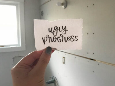Ugly progress- renovation update