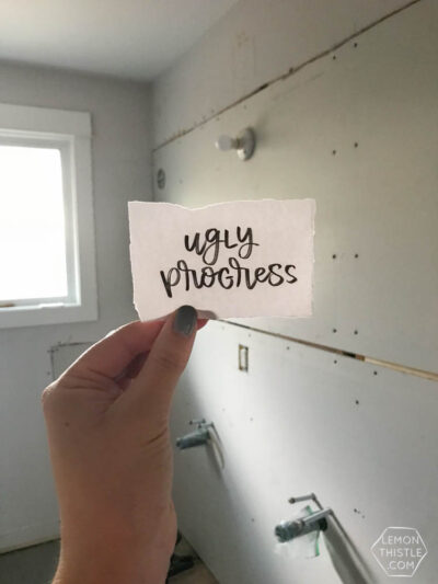 Ugly progress- renovation update