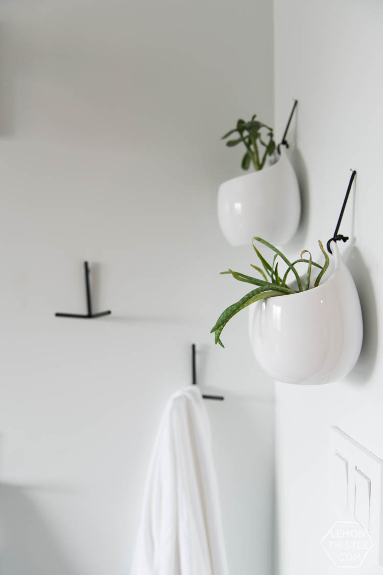 Classic Bathroom Makeover with marble hexagon tile and Modern Details- love the matte black with the chrome!