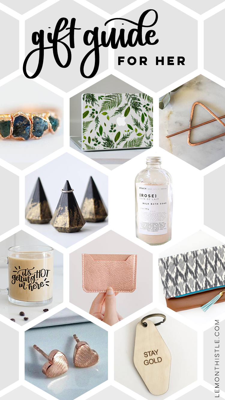 Etsy gift guide for her- perfect gifts for a gifrlfriend or best friend