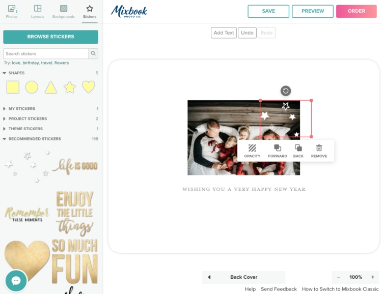add your own hand lettered overlay to a foiled holiday card