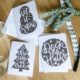 Hand Lettered Holiday Cards- SVG Cut Files available for a limited time in a bundle deal
