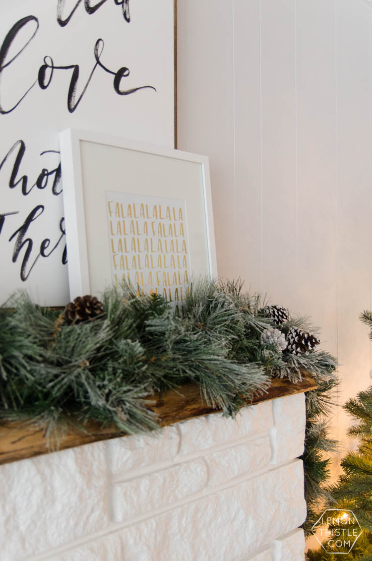 Modern Christmas Decorations- love this Family Friendly Holiday Home tour