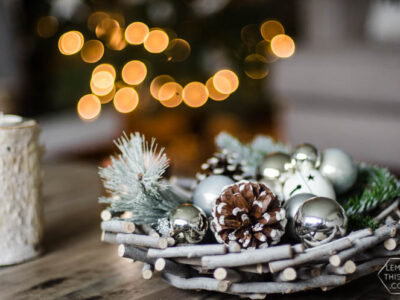 Modern Christmas Decorations- love this Family Friendly Holiday Home tour