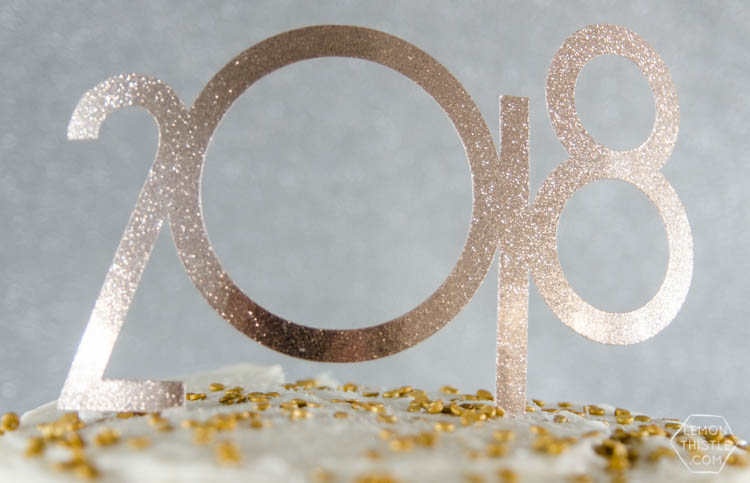 DIY 2018 Cake Toppers & Straw Decor... using fonts and a Cricut... this is amazing! I love this material- so much better than paper.