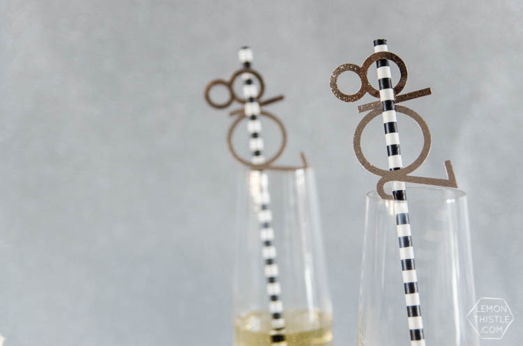 DIY NYE Cake Topper (With Fonts & Cricut!) - Lemon Thistle