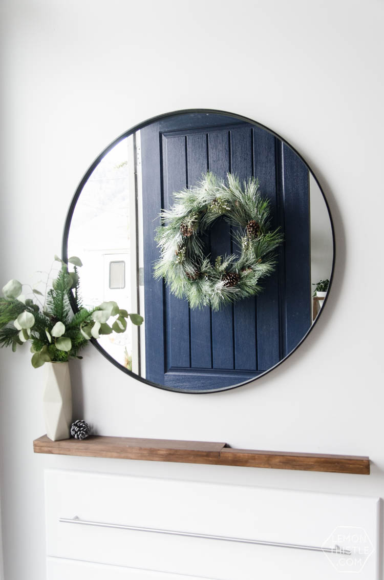 Modern Christmas Decorations- love this Family Friendly Holiday Home tour