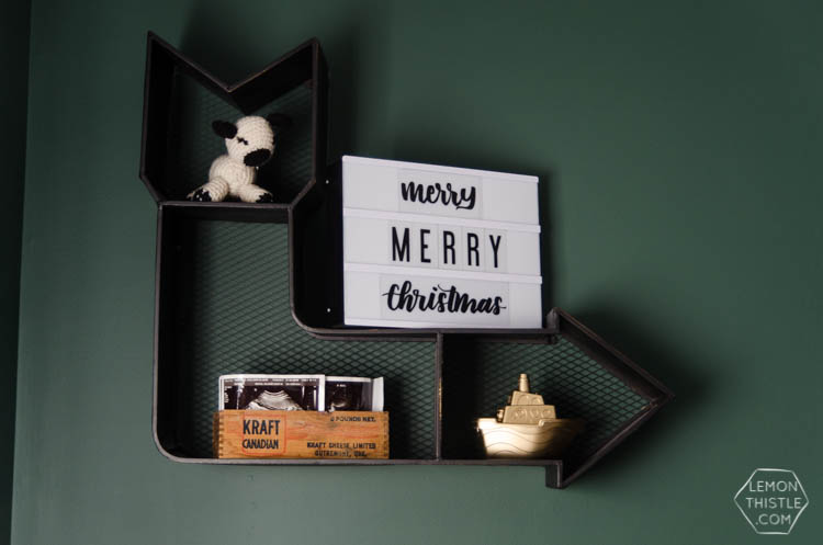 Modern Christmas Decorations- love this Family Friendly Holiday Home tour