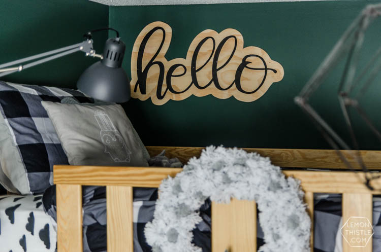Modern Christmas Decorations- love this Family Friendly Holiday Home tour