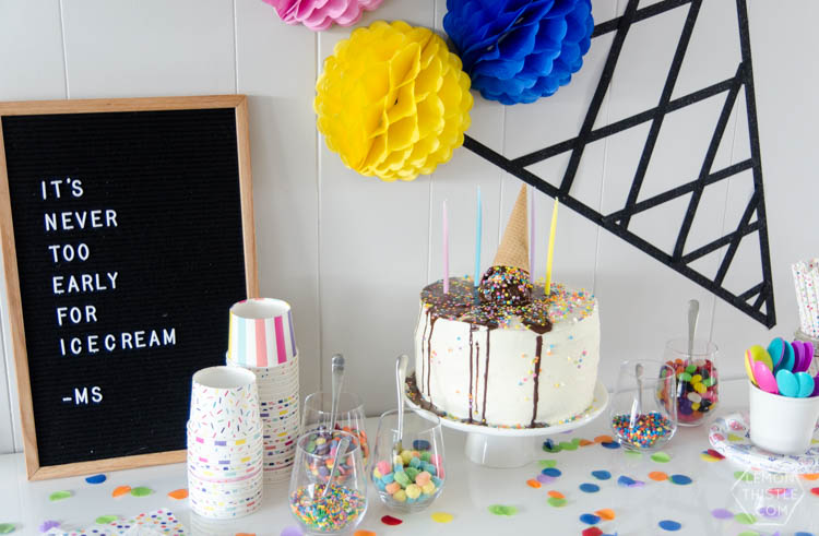 A modern DIY Ice cream party- the perfect kids birthday party- plus, it's gender neutral!