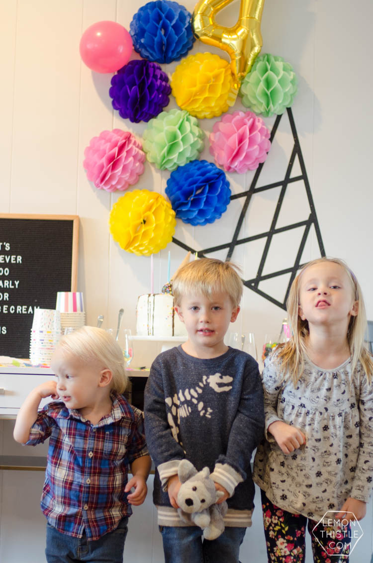 A modern DIY Ice cream party- the perfect kids birthday party- plus, it's gender neutral!