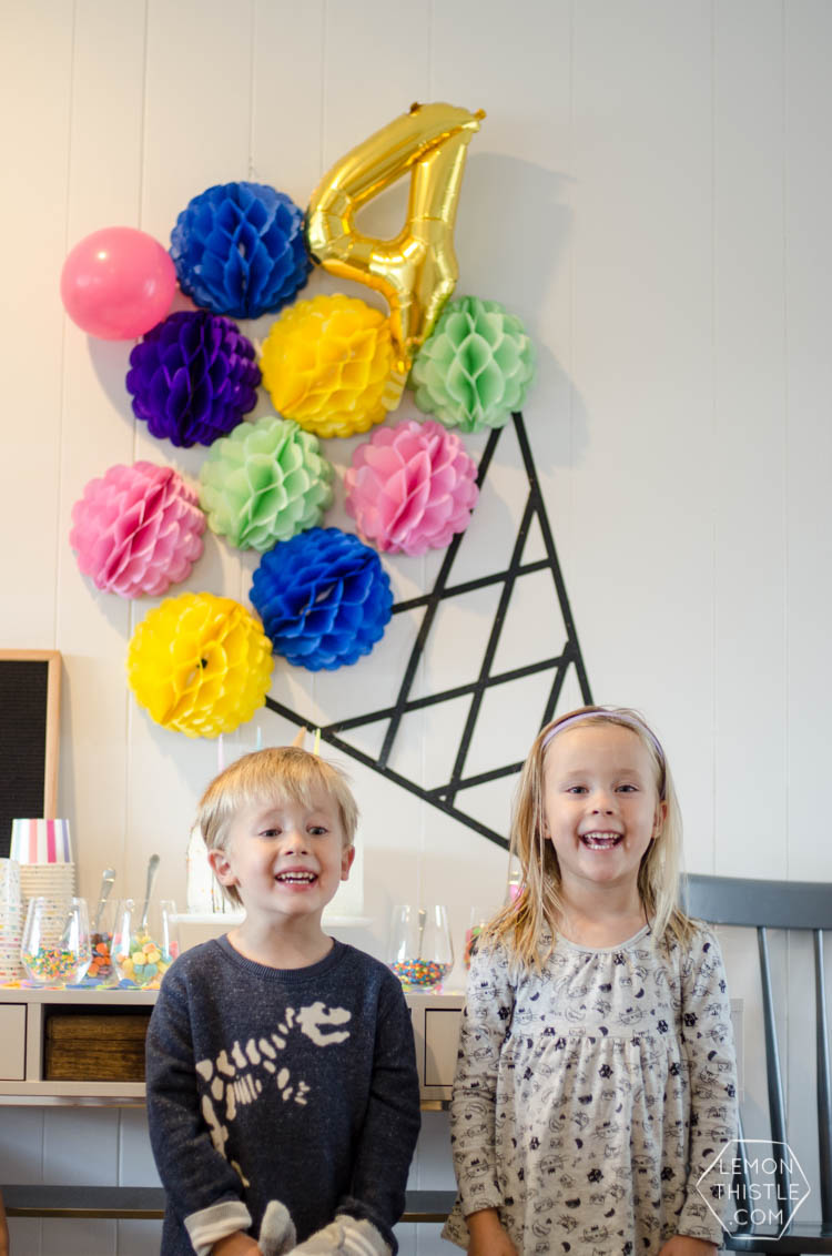 A modern DIY Ice cream party- the perfect kids birthday party- plus, it's gender neutral!