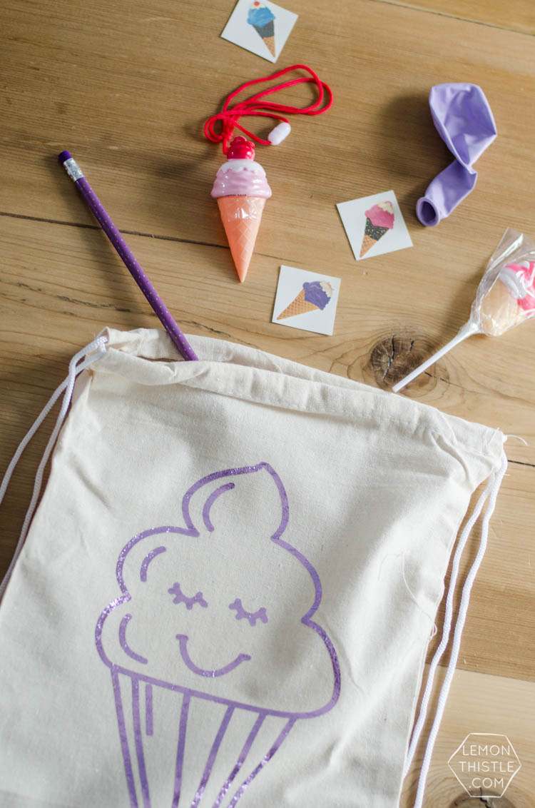 These DIY Ice Cream Party Bags are SO FUN! I love the free designs and how kids can paint their own. Perfect for a kids birthday party
