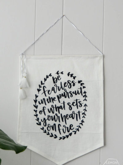 DIY Wall Pennant with Cricut