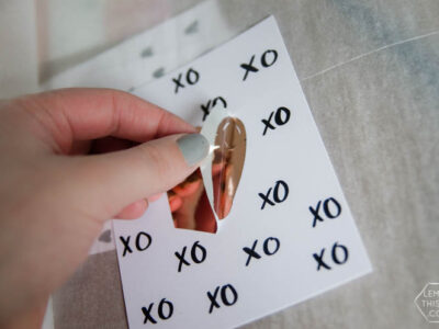 DIY Foiled Valentines Day Cards- I love that purple foil! Plus I love that you can do this with a simple laminator