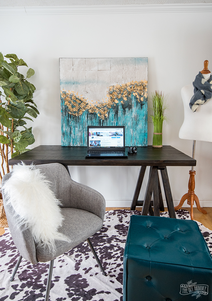 Christina's Boho style workspace