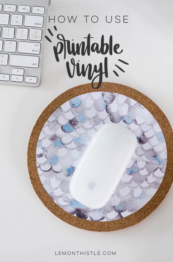 How To Use Printable Vinyl - Silhouette VS Cricut - Lemon Thistle
