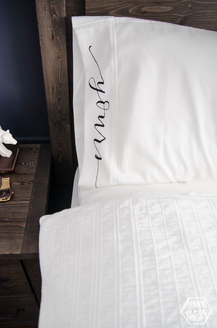 DIY Painted Pillow Cases- Mine & Yours