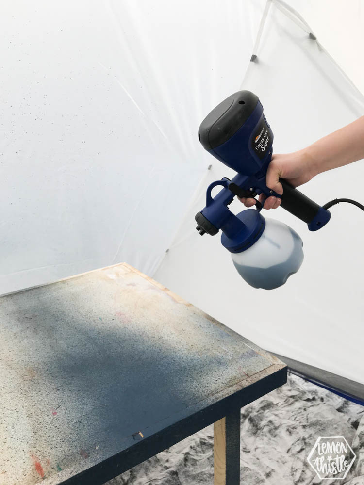 How to use chalk style paint with a paint sprayer