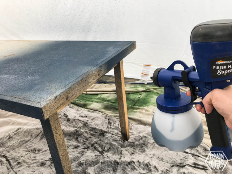How to use chalk style paint with a paint sprayer