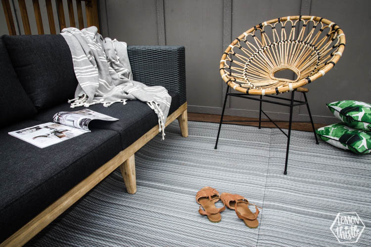 Modern patio set up