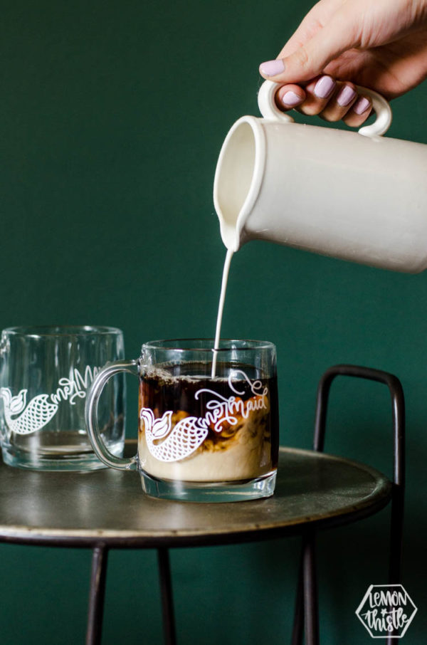 Marmaid design on a mug...