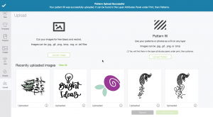 screen shot: How to use slice to pattern fill a shape in Cricut Design Space