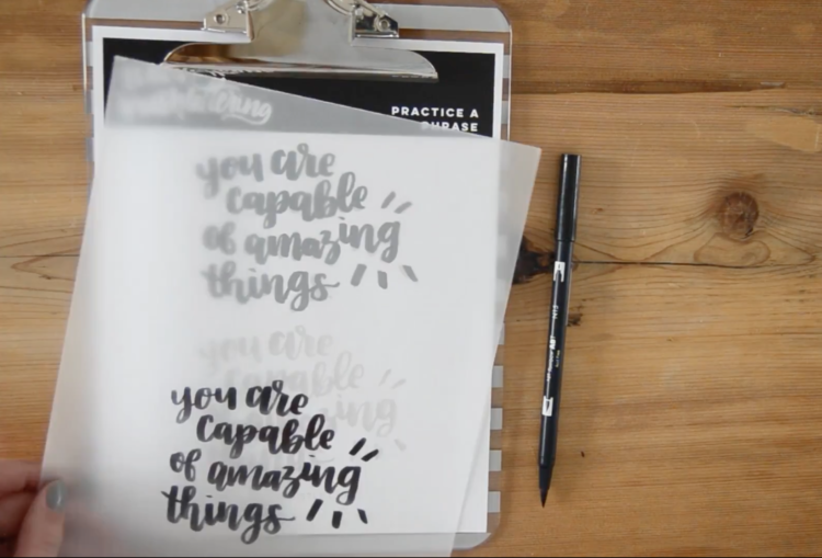 3 Ways: How to use Printable Practice Sheets for Hand Lettering - Lemon ...