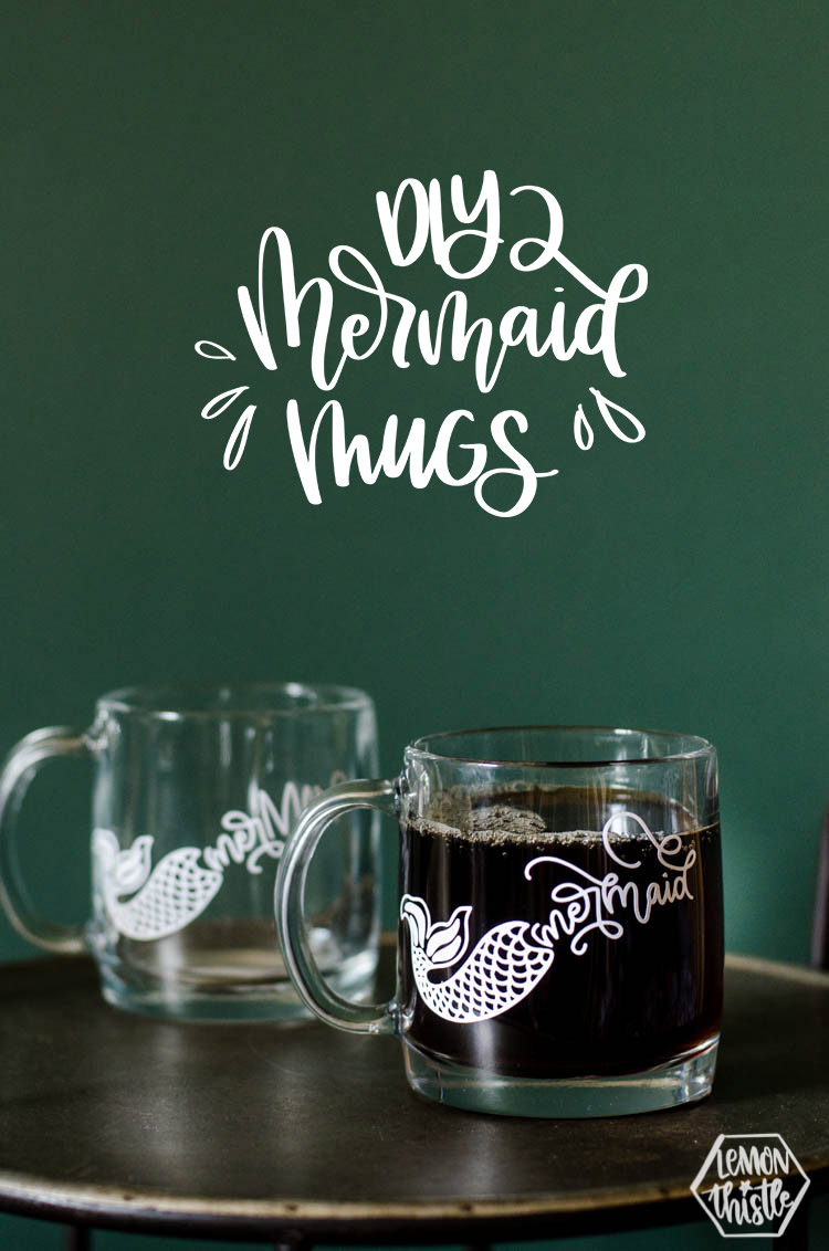 DIY Mermaid Mugs (and Merman!)- image with text overlay
