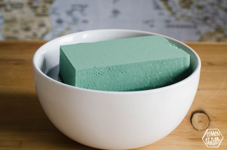 Tips for using floral wet foam 