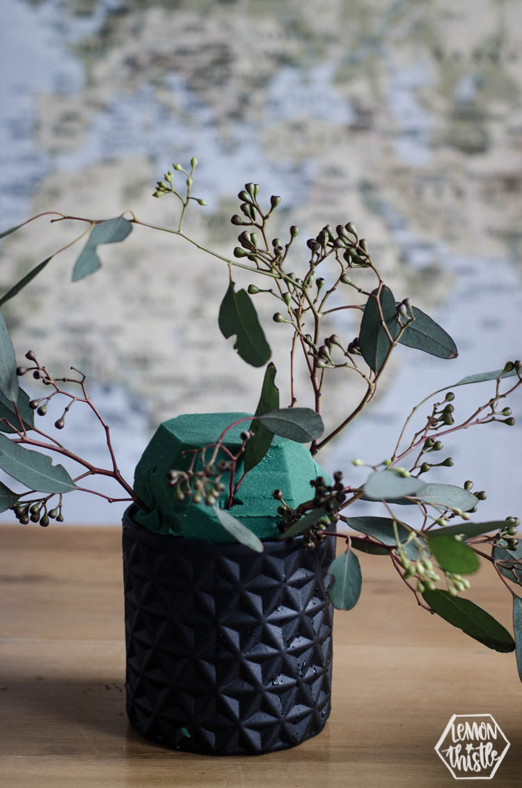 Adding Greenery to Wet Foam first
