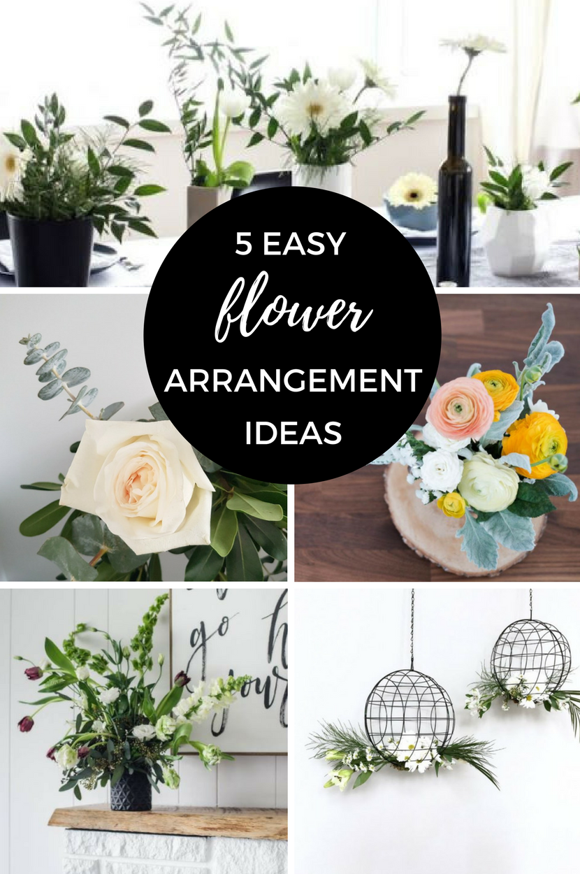 5 Easy flower Arrangement Ideas
