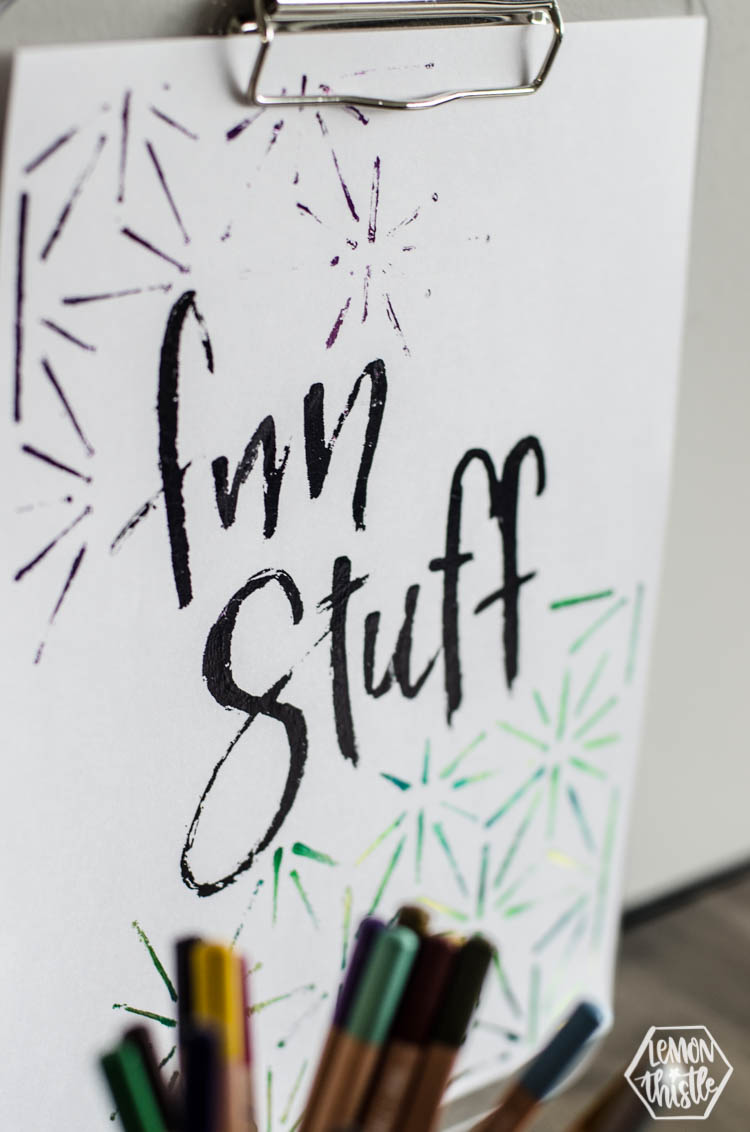 how to trace lettering for deco foil (gold foil or colored)