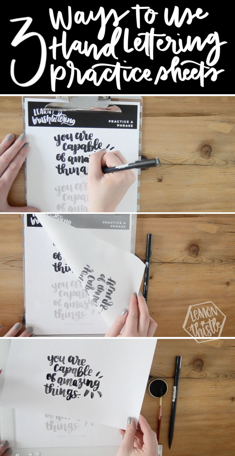 How to use printable practice sheets 3 ways