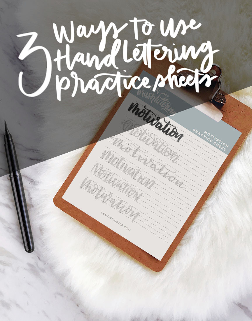 How to use printable practice sheets 3 ways