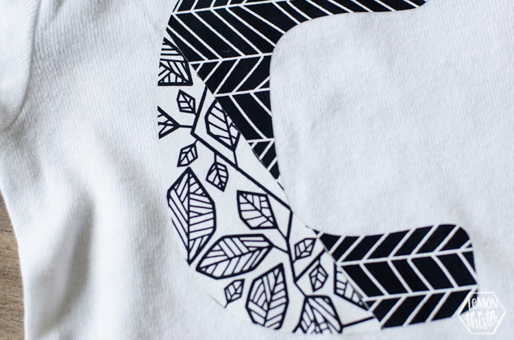 How to apply two pieces of patterned vinyl at one time