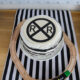 Easy Striped Cake With Railroad Cake Topper | Train Party Cake