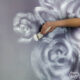 DIY Brush Stroke Floral Mural for a Nursery